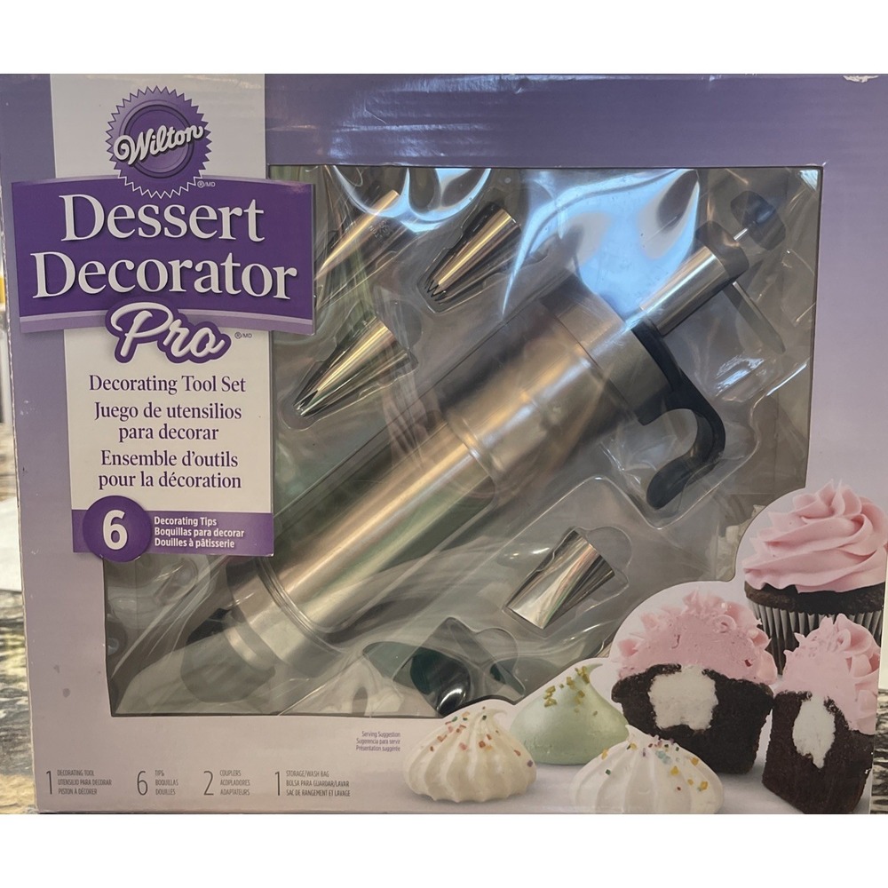 Wilton‎ Dessert Decorator Pro Decorating Tool Set  6 Decorating Tips Open Box